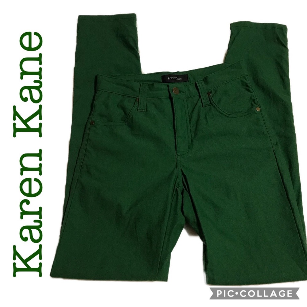 Karen Kane pants / jeans emerald green